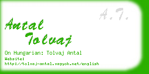 antal tolvaj business card